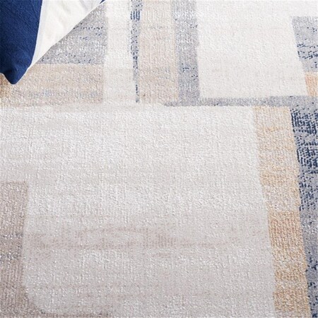 Safavieh 6 ft. 7 in. x 6 ft. 7 in. Bayside Square Area Rug Ivory & Grey Gold BAY126B-7SQ